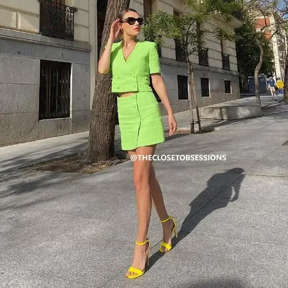 ZARA High-Waisted Mini Skirt NWT - Picture 9 of 15